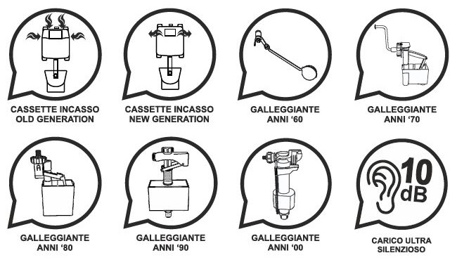 GALLEGGIANTE SILENZIOSO UNIVERSALE MAGNETIC BAMPI CASSETTA INCASSO